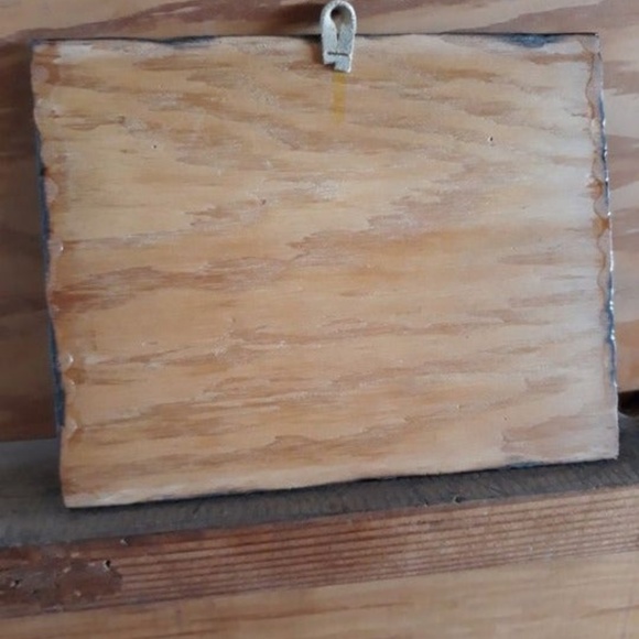 VINTAGE RETRO WOODEN UNICORN WALL ART DECOR - Picture 2 of 2